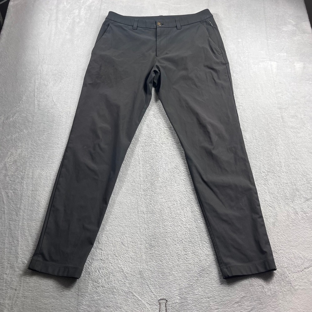 Lululemon Commission Slim Fit Pant 32 Warpstreme Charcoal Grey LM5AOSS 32x30